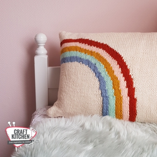 Regenboog kussen