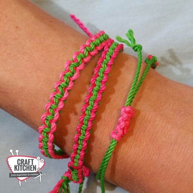 Wild Dekking Regenachtig macramee, armbandjes knopen, - CraftKitchen